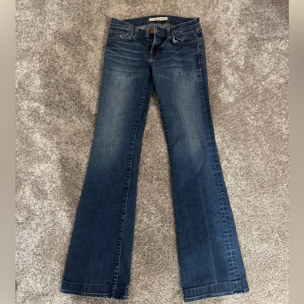 J Brand Dark Blue Flare Jeans